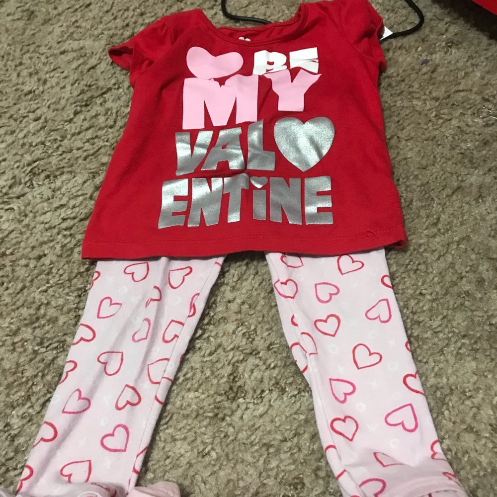 Little girls Valentine’s Day outfit